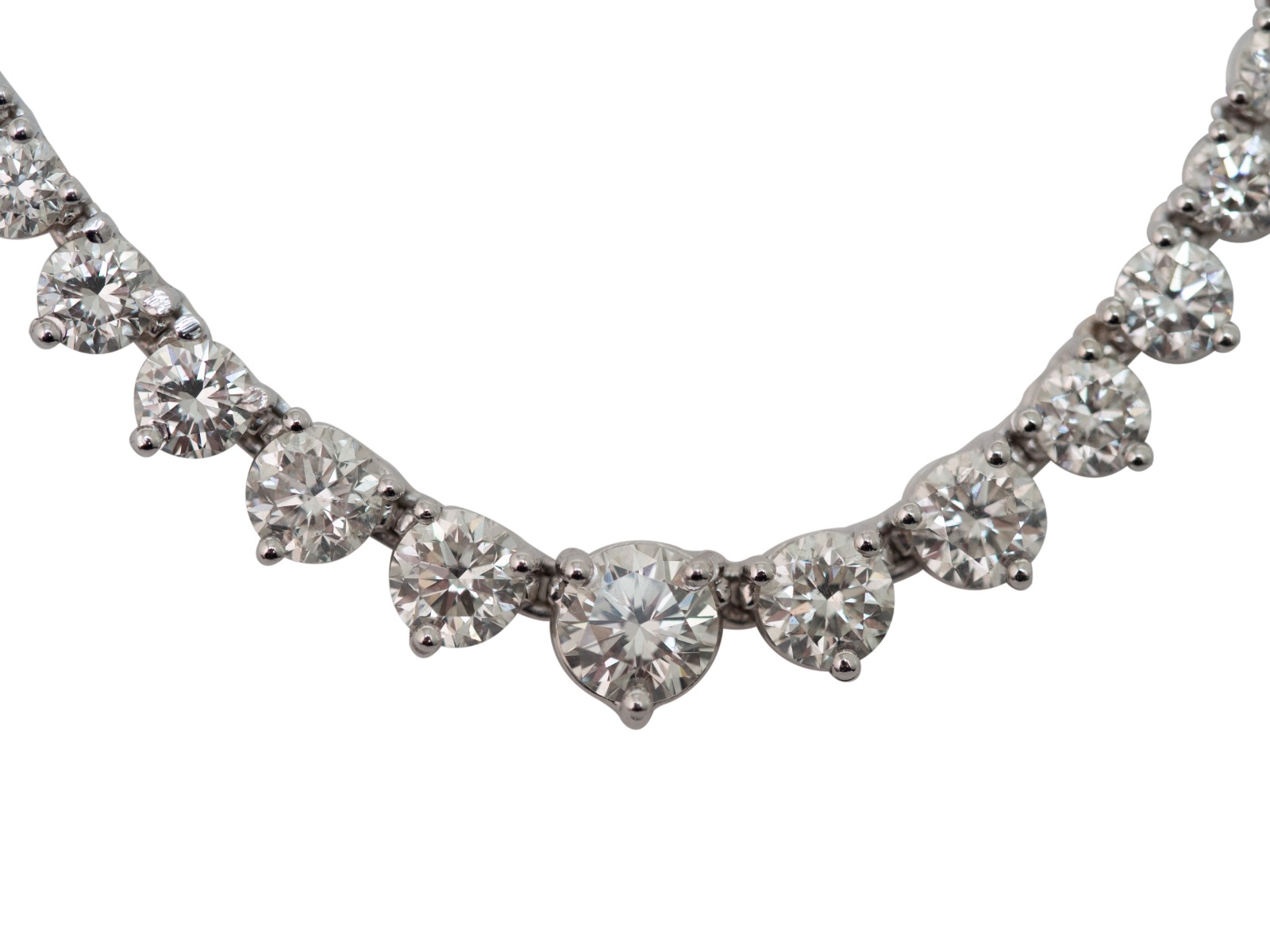 10.50ct Graduated Diamond Necklace