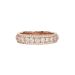 5 Pointer Diamond Eternity Band with Micro-Pavé Diamonds Along Both Sides