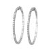 2.12cttw Diamond Hoops 1.5 Inches Wide