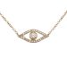 Cut Out Diamond Evil Eye Necklace