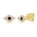 Extra Petite Diamond Evil Eye Studs