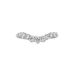 Arched Graduated 1/2 Way Diamond Band