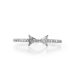 Petite Bow Tie Ring With Micro-Pavé Diamond Band