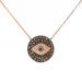 Mini Evil Eye Diamond Disc Pendant
