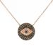 Mini Evil Eye Diamond Disc Pendant