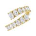 Oval Graduated Diamond Open Wrap Ring