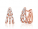 3 Row Diamond Ear Huggies