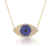 Large Evil Eye Diamond & Sapphire Necklace