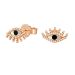 Evil Eye Studs with Mother Of Pearl & Diamonds