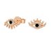 Evil Eye Studs with Mother Of Pearl & Diamonds