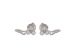 Tri Bevel Diamond Studs With Chain 