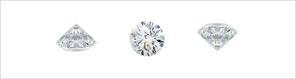 Round cut diamond